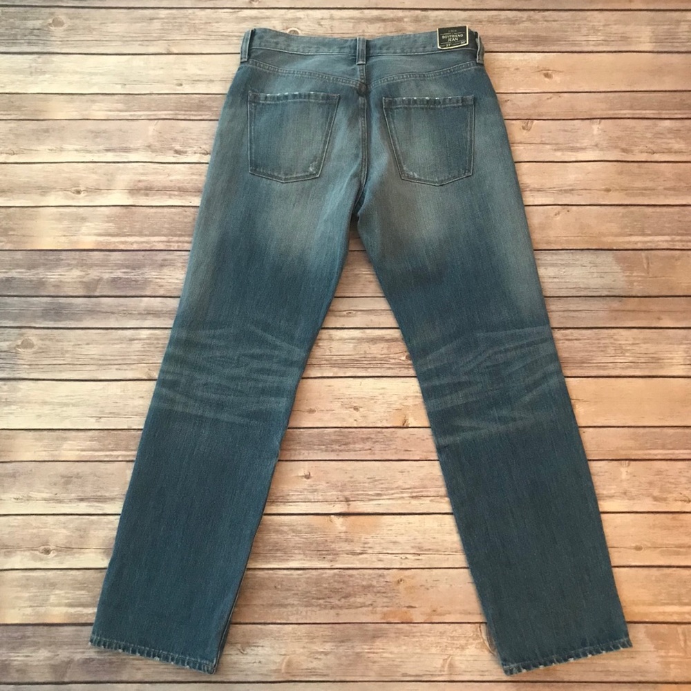 NWT J Crew Boyfriend Jeans w/ slight distressing - Picture 3 of 8